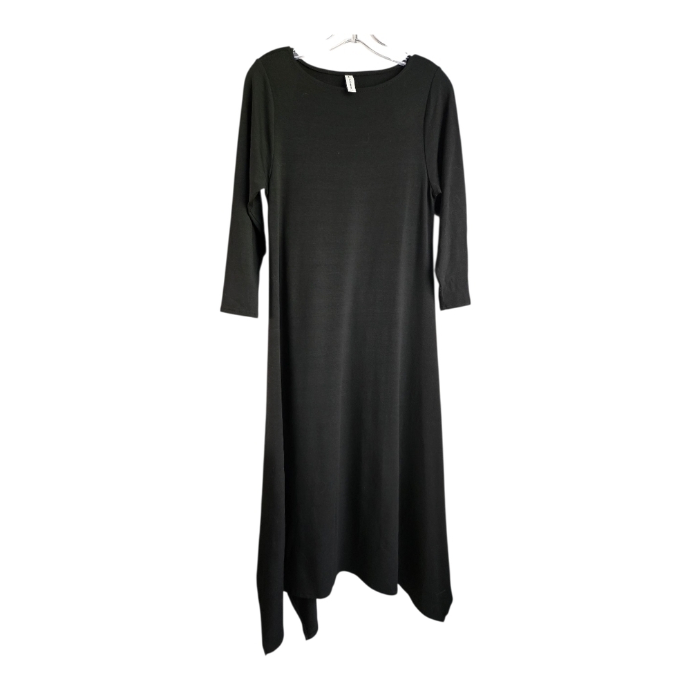 Black Sheath Maxi Dress with Bateau Neckline - Picture 1 of 6